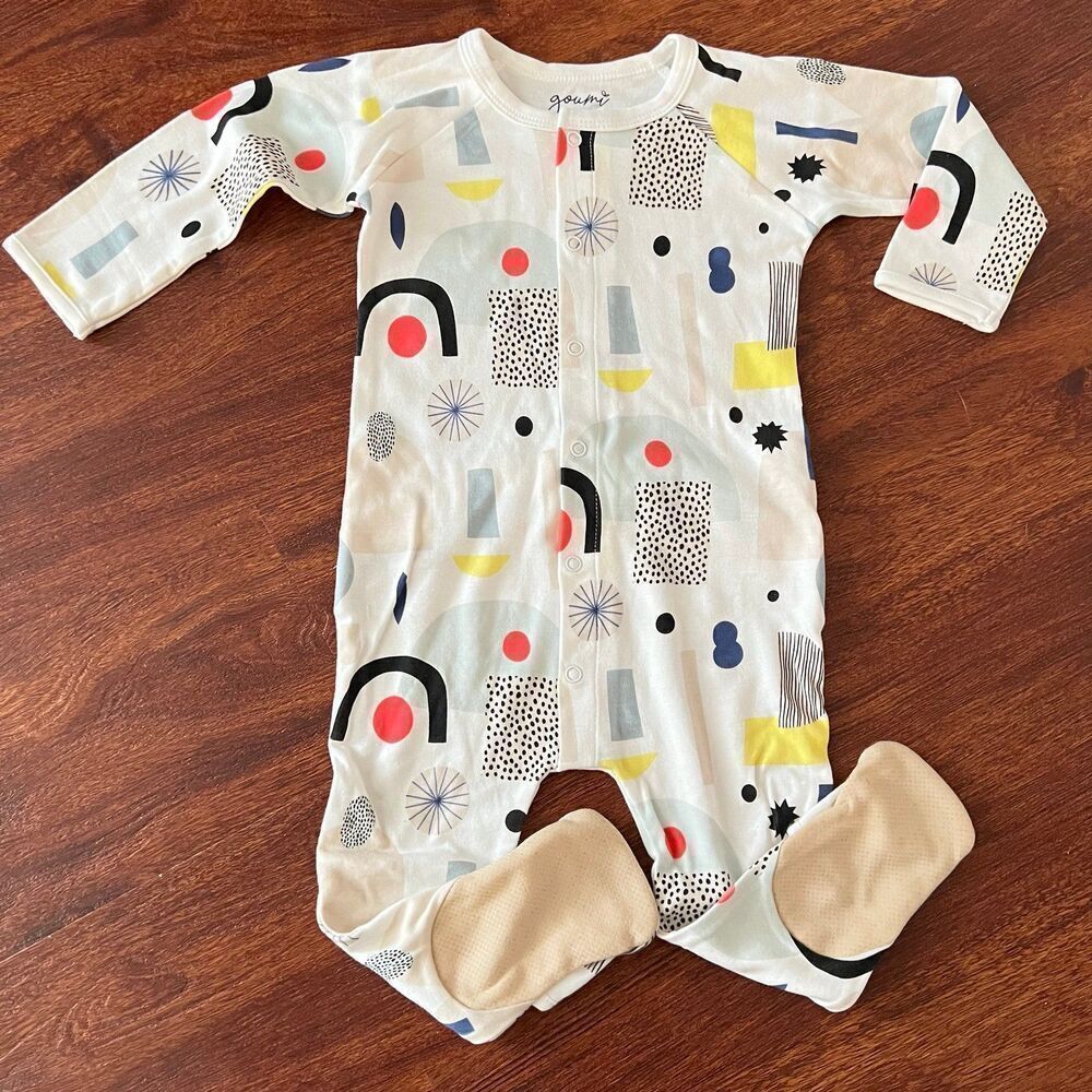 NWOT Goumi Kids Dream Big Footie SZ 2T HTF Snap Jumpsuit Bamboo